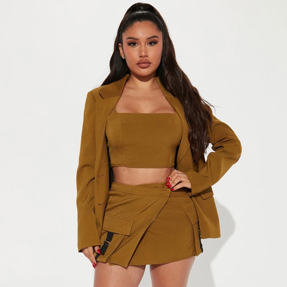 FashionNova 3 piece skirt set